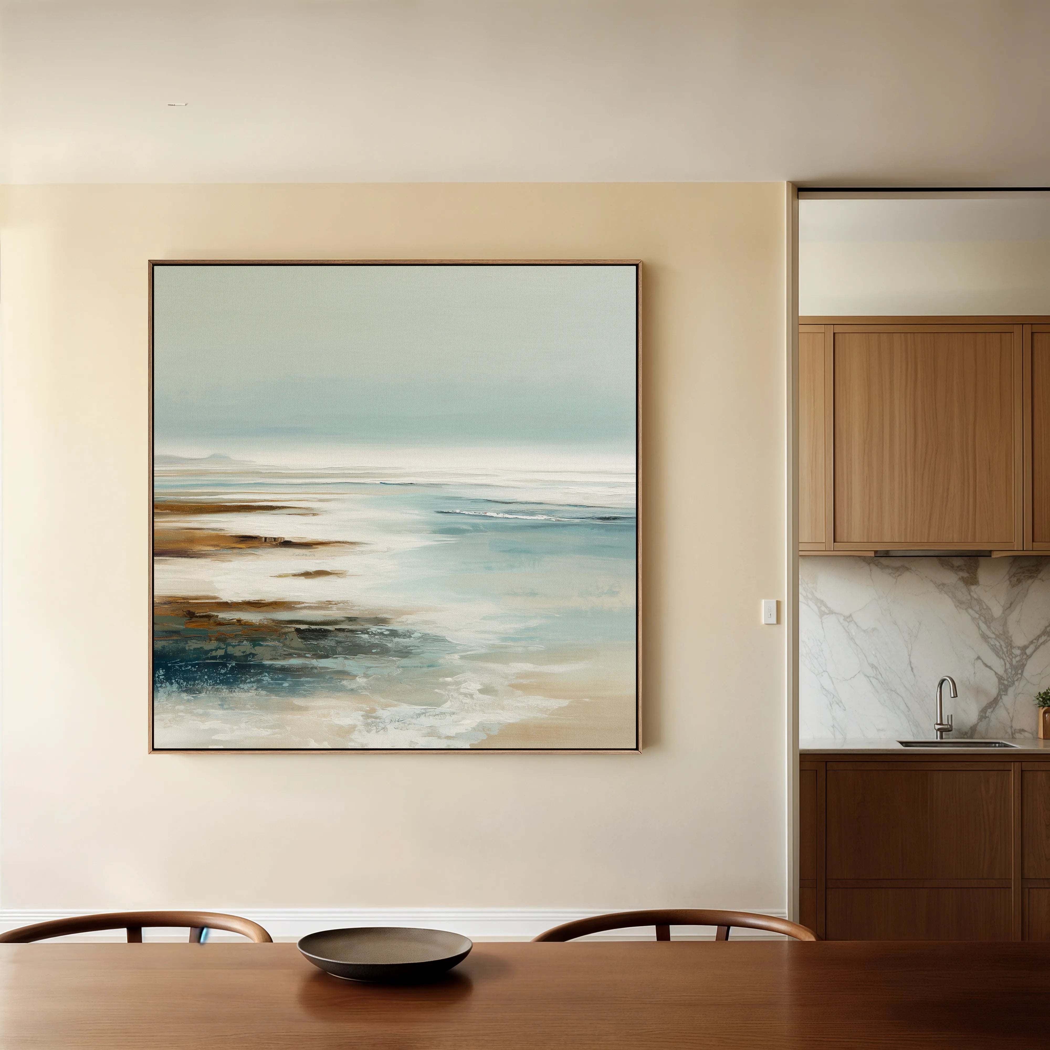 Abstract 728 Canvas Art 60 x 60 cm / Black