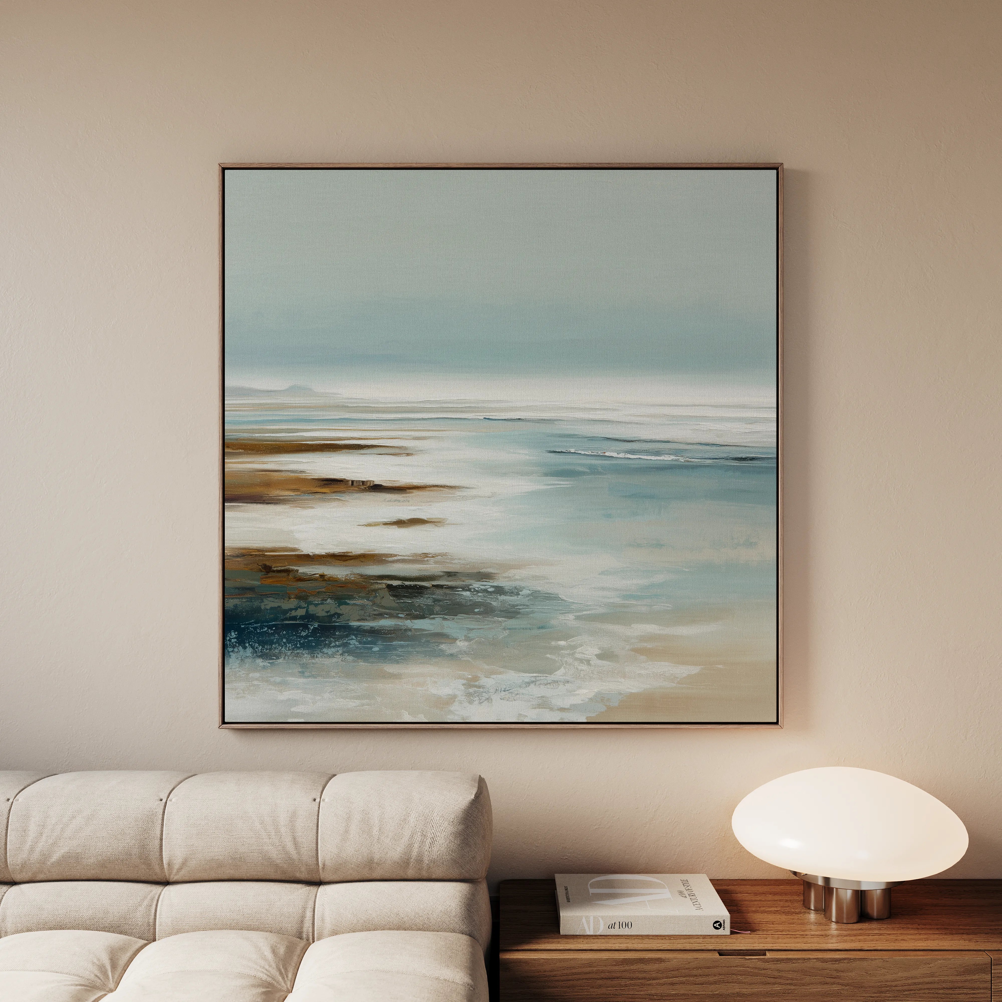 Abstract 728 Canvas Art 60 x 60 cm / Black