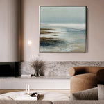 Abstract 728 Canvas Art 60 x 60 cm / Black