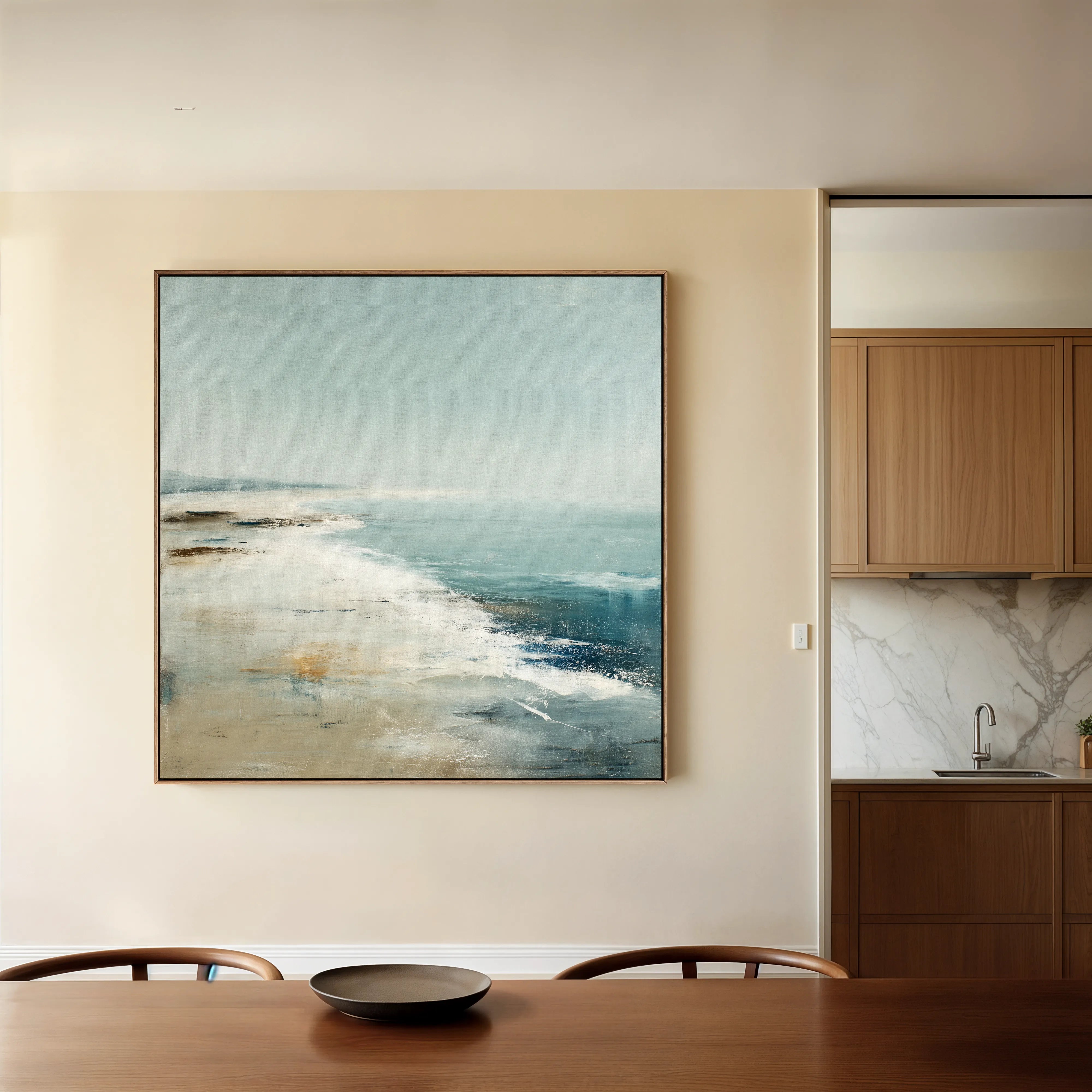 Abstract 729 Canvas Art 60 x 60 cm / Black