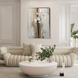 Floral 729 Canvas Art 60 x 40 cm / Black