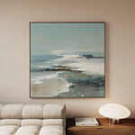 Abstract 730 Canvas Art 60 x 60 cm / Black