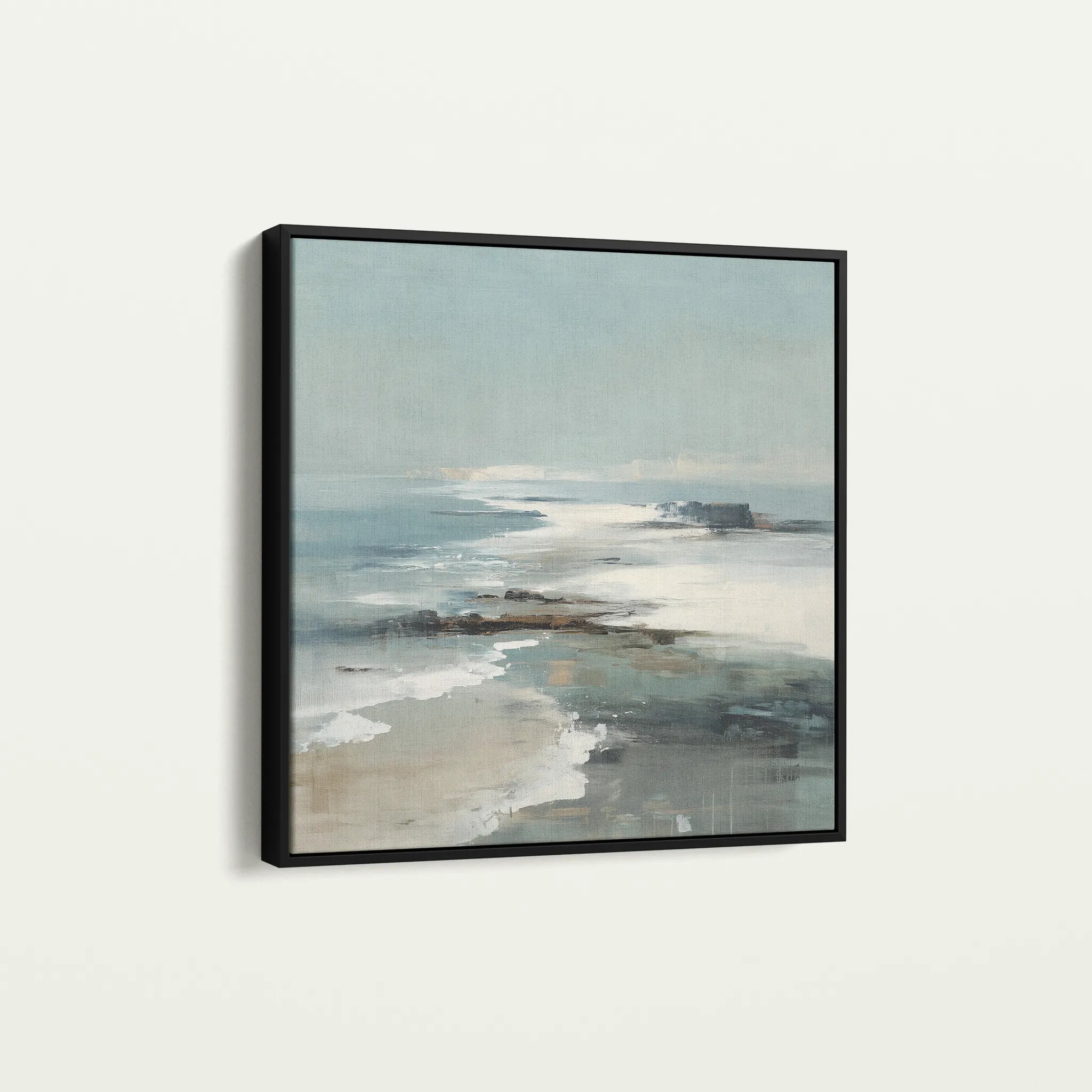 Abstract 730 Canvas Art 60 x 60 cm / Black
