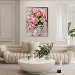 Floral 730 Canvas Art 60 x 40 cm / Black