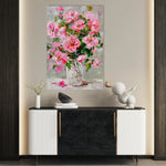 Floral 730 Canvas Art 60 x 40 cm / Black