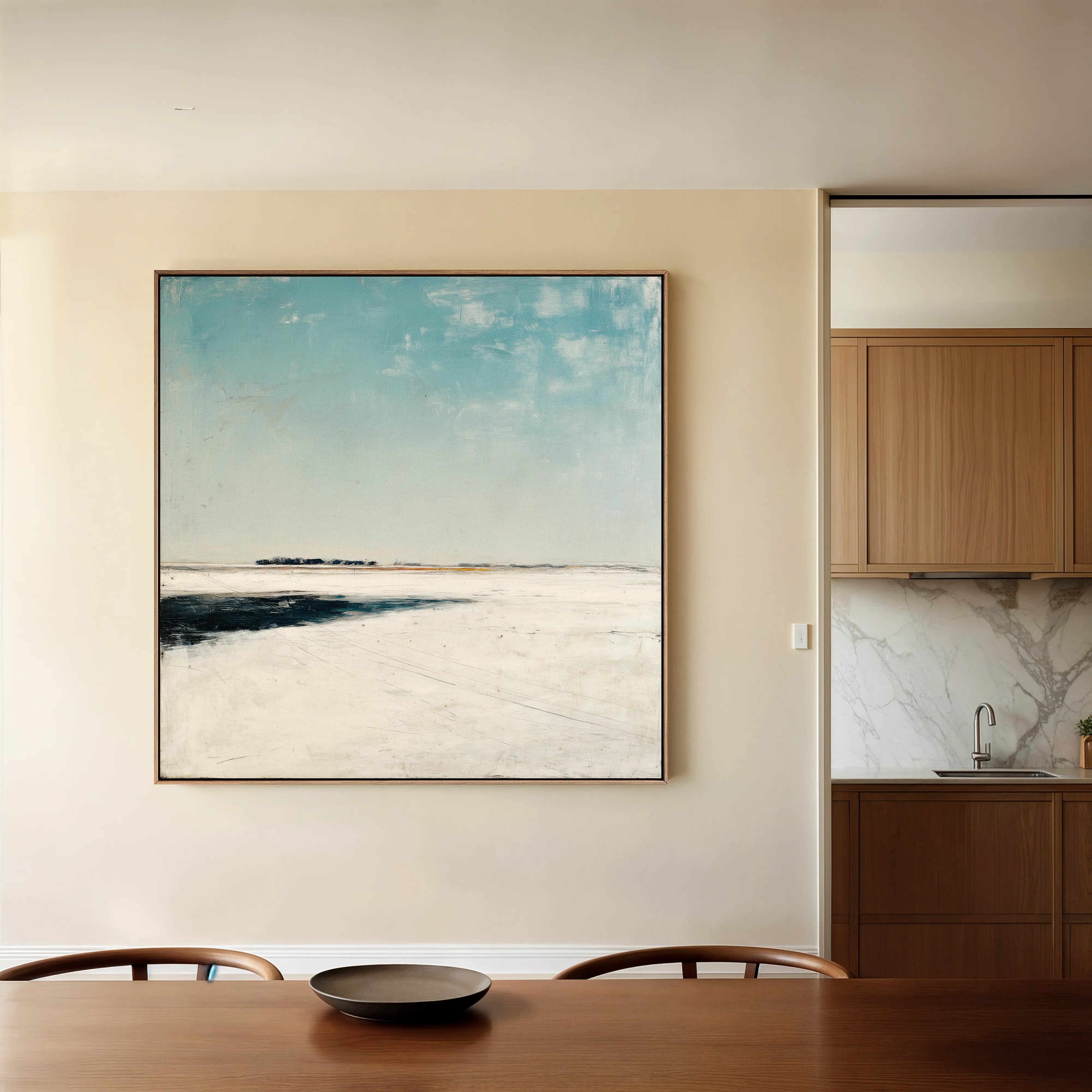 Abstract 731 Canvas Art 60 x 60 cm / Black