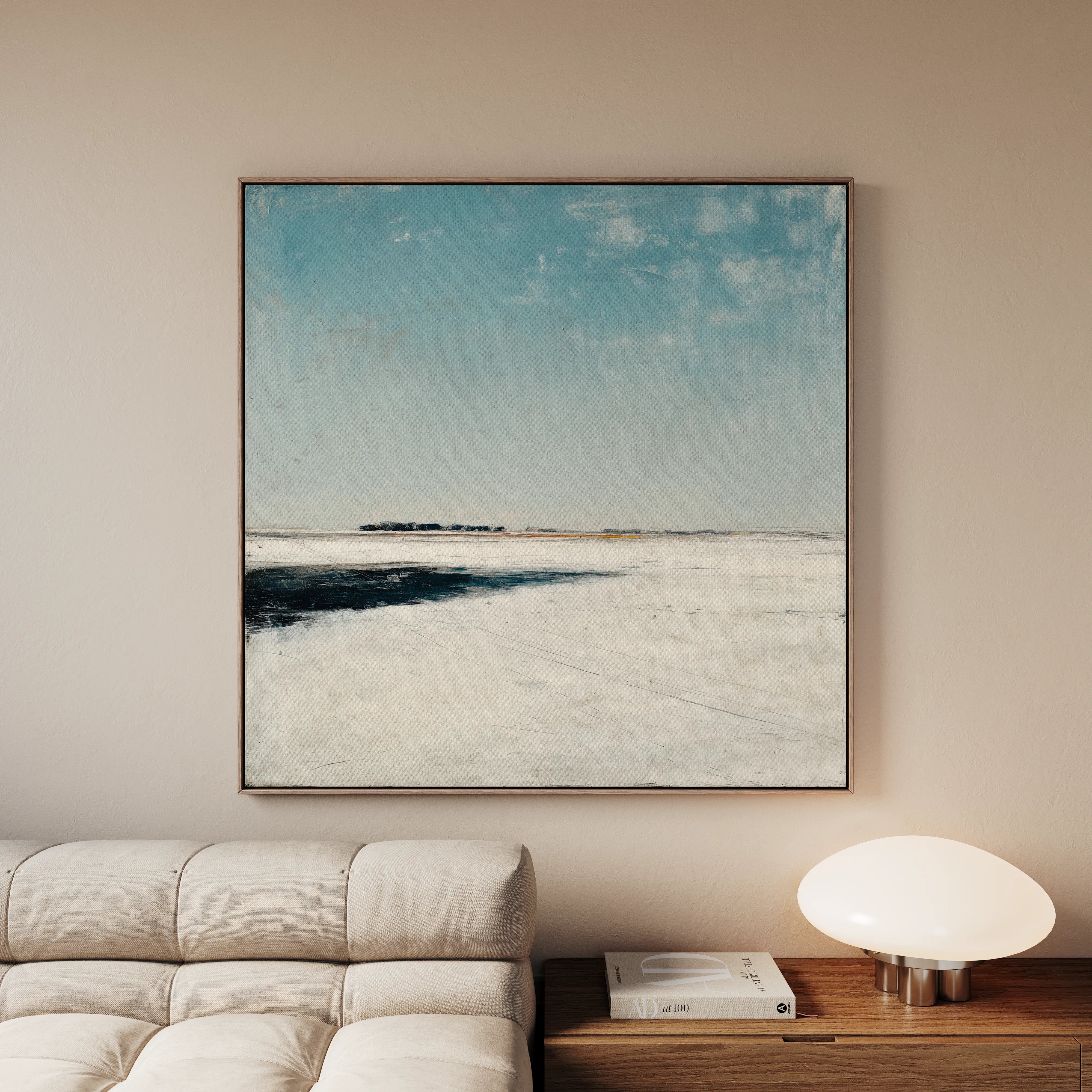 Abstract 731 Canvas Art 60 x 60 cm / Black