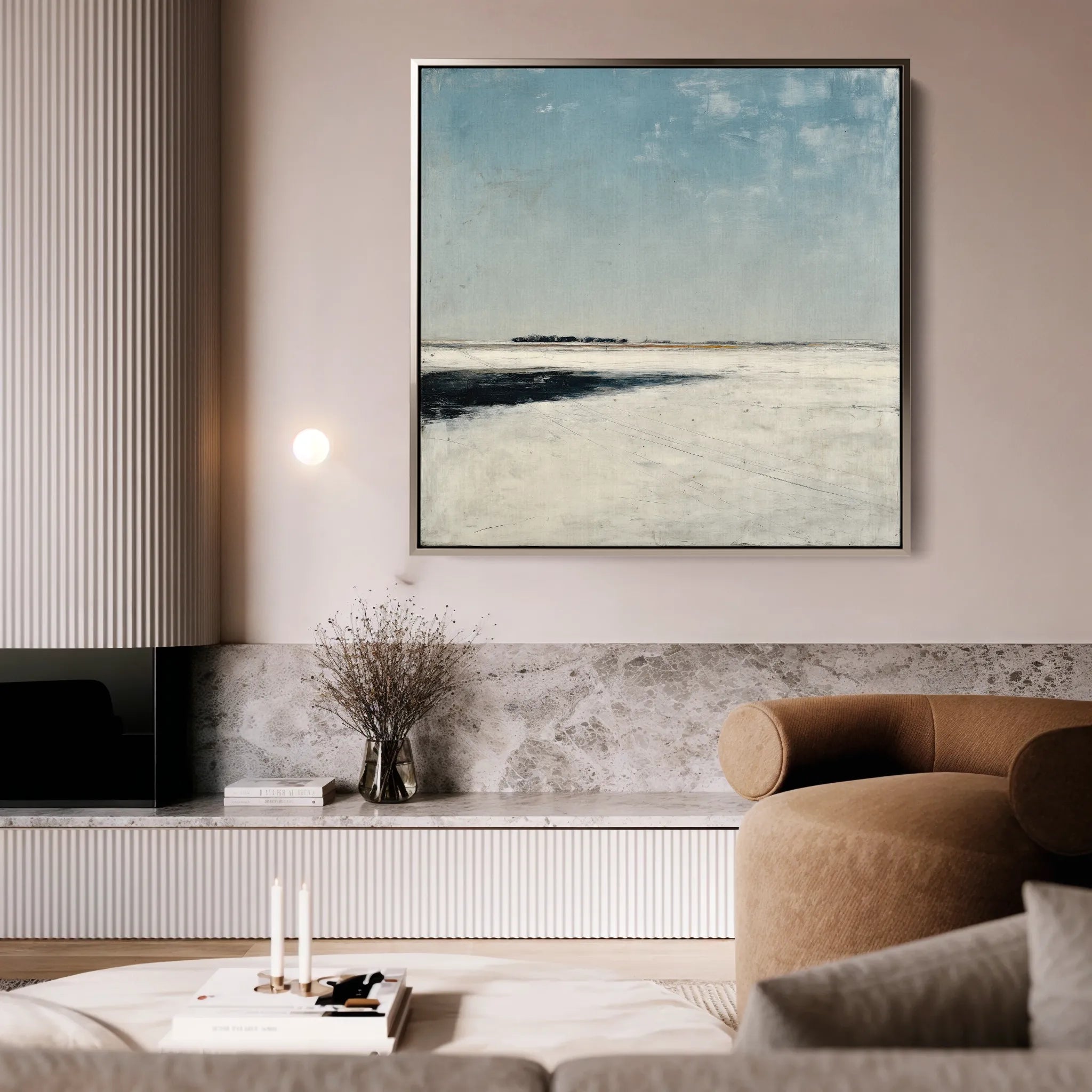 Abstract 731 Canvas Art 60 x 60 cm / Black