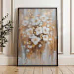 Floral 731 Canvas Art 60 x 40 cm / Black