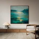 Abstract 732 Canvas Art 60 x 60 cm / Black