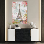 Floral 732 Canvas Art 60 x 40 cm / Black