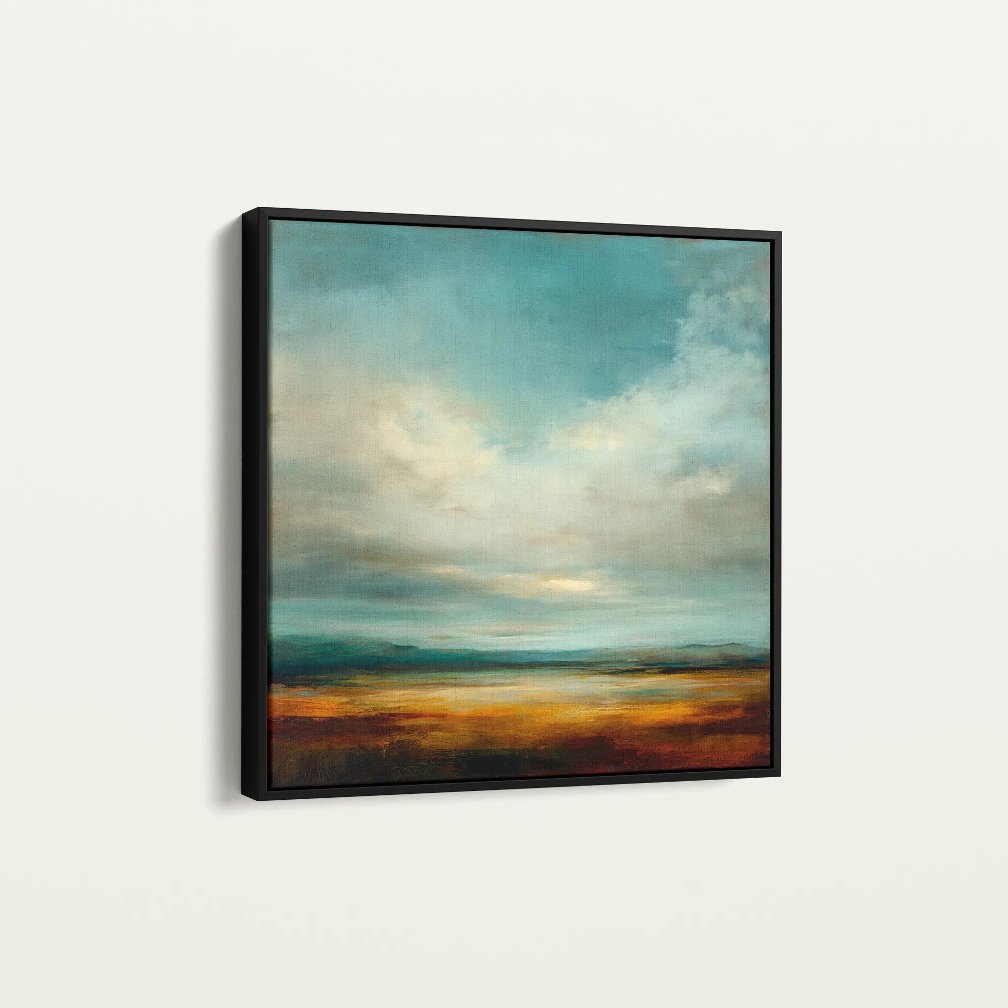 Abstract 733 Canvas Art 60 x 60 cm / Black