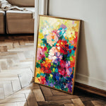 Floral 733 Canvas Art 60 x 40 cm / Black