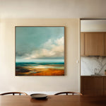 Abstract 734 Canvas Art 60 x 60 cm / Black