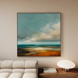 Abstract 734 Canvas Art 60 x 60 cm / Black