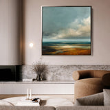 Abstract 734 Canvas Art 60 x 60 cm / Black