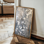 Floral 734 Canvas Art 60 x 40 cm / Black