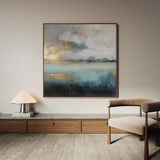 Abstract 735 Canvas Art 60 x 60 cm / Black