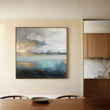 Abstract 735 Canvas Art 60 x 60 cm / Black
