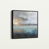 Abstract 735 Canvas Art 60 x 60 cm / Black