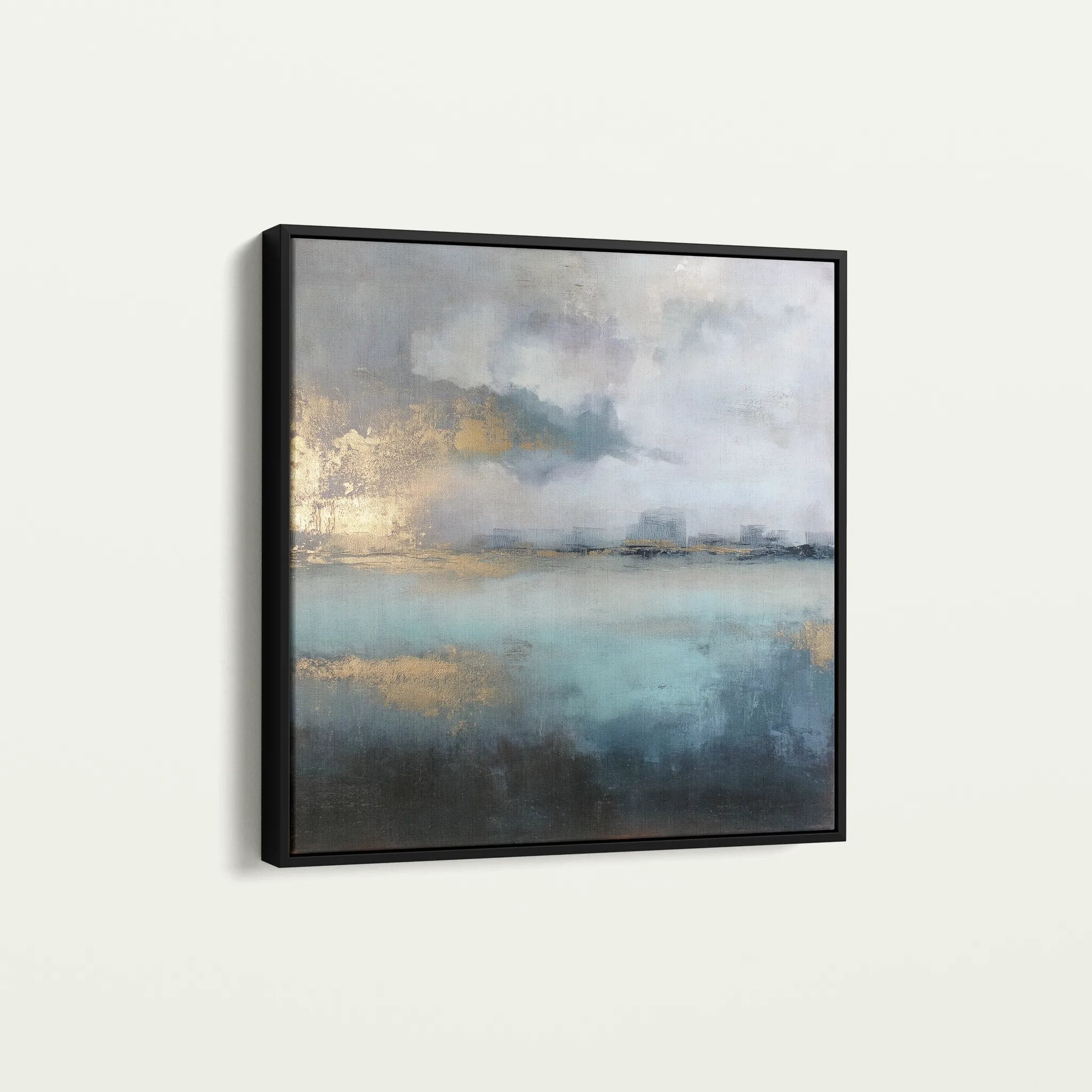Abstract 735 Canvas Art 60 x 60 cm / Black