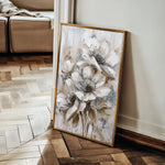 Floral 735 Canvas Art 60 x 40 cm / Black