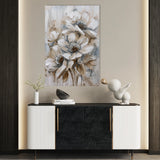 Floral 735 Canvas Art 60 x 40 cm / Black