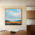 Abstract 736 Canvas Art 60 x 60 cm / Black