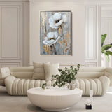 Floral 736 Canvas Art 60 x 40 cm / Black