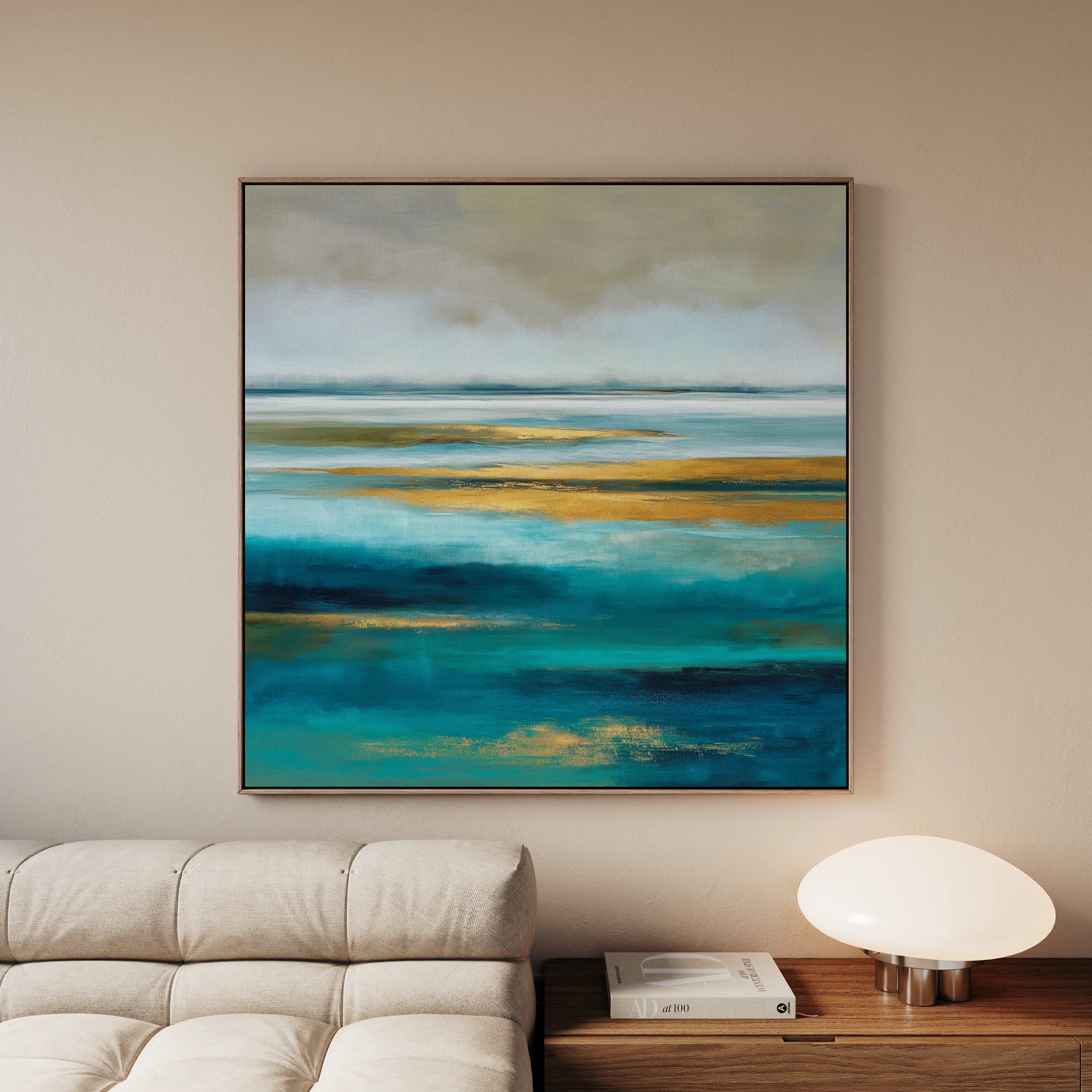 Abstract 737 Canvas Art 60 x 60 cm / Black