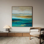 Abstract 737 Canvas Art 60 x 60 cm / Black