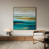 Abstract 737 Canvas Art 60 x 60 cm / Black