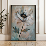Floral 737 Canvas Art 60 x 40 cm / Black