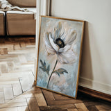 Floral 737 Canvas Art 60 x 40 cm / Black