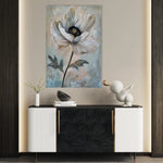 Floral 737 Canvas Art 60 x 40 cm / Black
