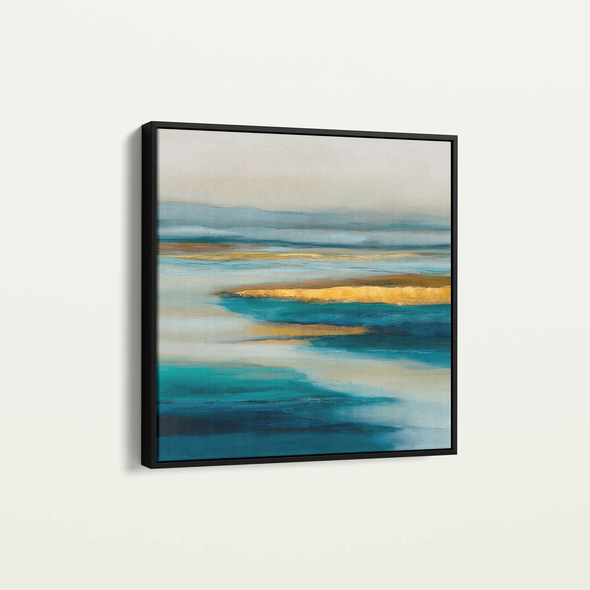 Abstract 738 Canvas Art 60 x 60 cm / Black