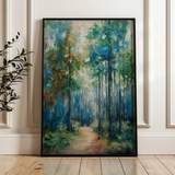 Floral 738 Canvas Art 60 x 40 cm / Black
