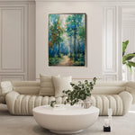 Floral 738 Canvas Art 60 x 40 cm / Black