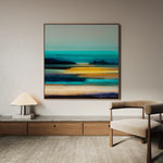 Abstract 739 Canvas Art 60 x 60 cm / Black
