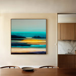 Abstract 739 Canvas Art 60 x 60 cm / Black