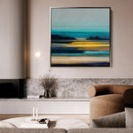Abstract 739 Canvas Art 60 x 60 cm / Black