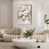 Floral 739 Canvas Art 60 x 40 cm / Black