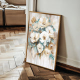 Floral 739 Canvas Art 60 x 40 cm / Black