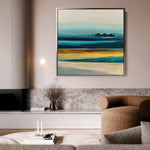 Abstract 740 Canvas Art 60 x 60 cm / Black