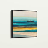 Abstract 740 Canvas Art 60 x 60 cm / Black