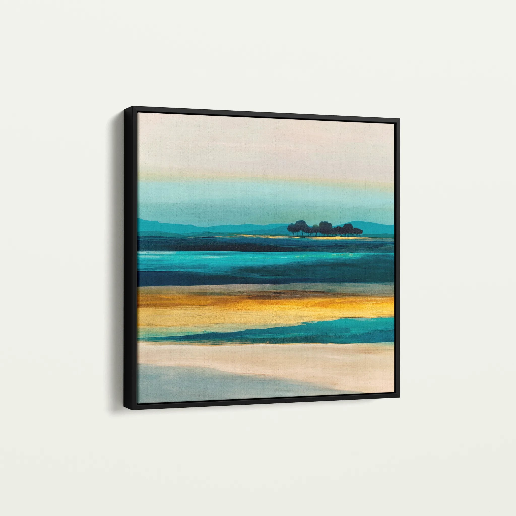 Abstract 740 Canvas Art 60 x 60 cm / Black