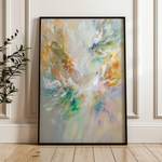 Floral 740 Canvas Art 60 x 40 cm / Black