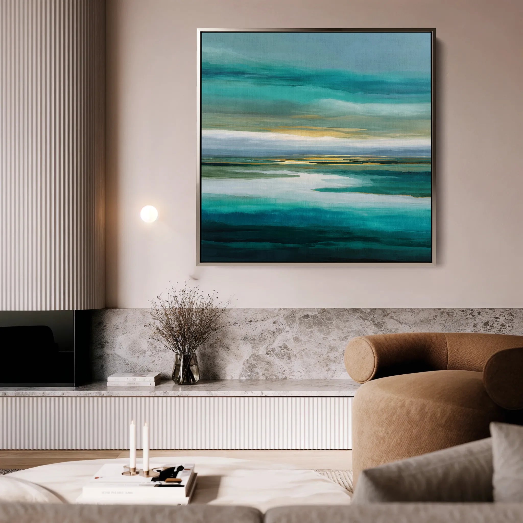 Abstract 741 Canvas Art 60 x 60 cm / Black