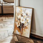 Floral 741 Canvas Art 60 x 40 cm / Black