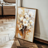 Floral 741 Canvas Art 60 x 40 cm / Black